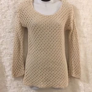 ❌ Old Navy Sz XS Cream Crochet Sweater❌